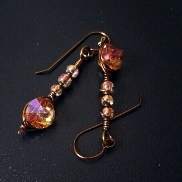 Bling-a-liscious Sexy EarCandy! Uniquely Wire Wrapped & Handmade Dangle Earrings - Picture 5 of 10